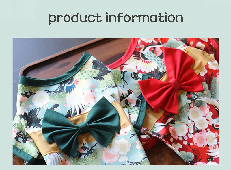 Japanese Kimono Pet Outfit - Summer Cosplay for Dogs, Cats & Shiba Inu