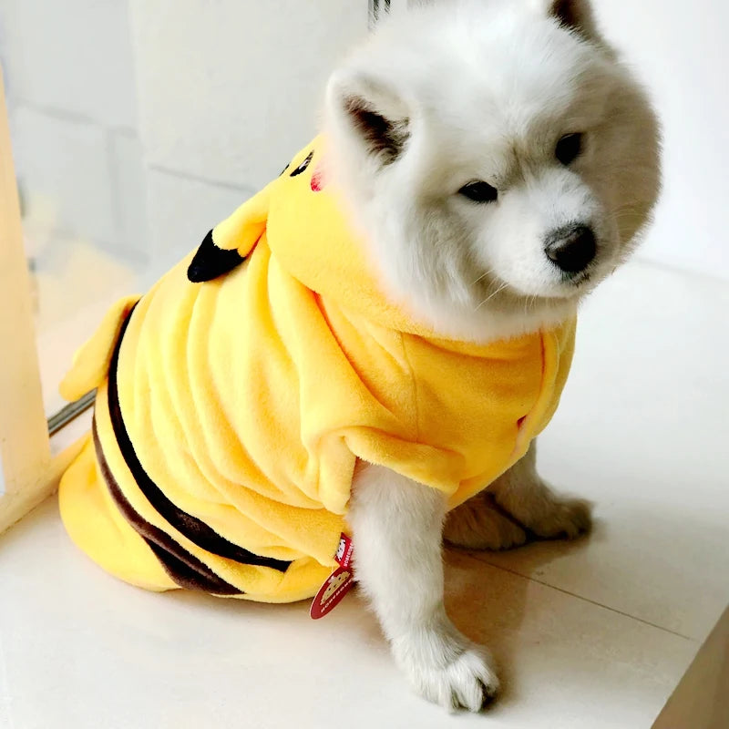 Flannel Winter Pet Hoodie - Big & Small Dogs, Cats & Puppies