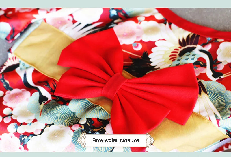 Japanese Kimono Pet Outfit - Summer Cosplay for Dogs, Cats & Shiba Inu