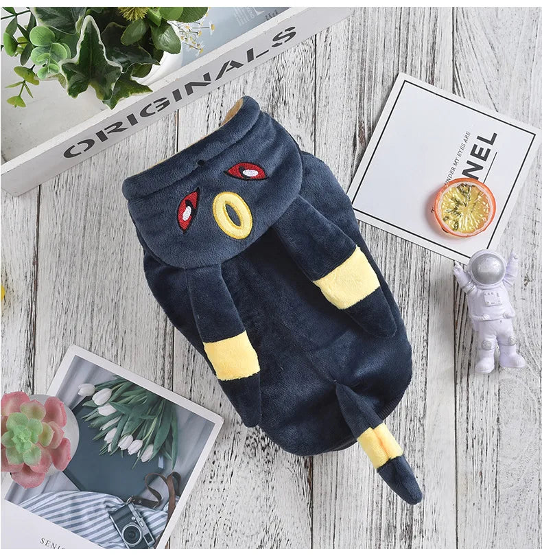 Eevee Pokémon Pet Costume - Kawaii Cosplay Hoodie for Dogs & Cats