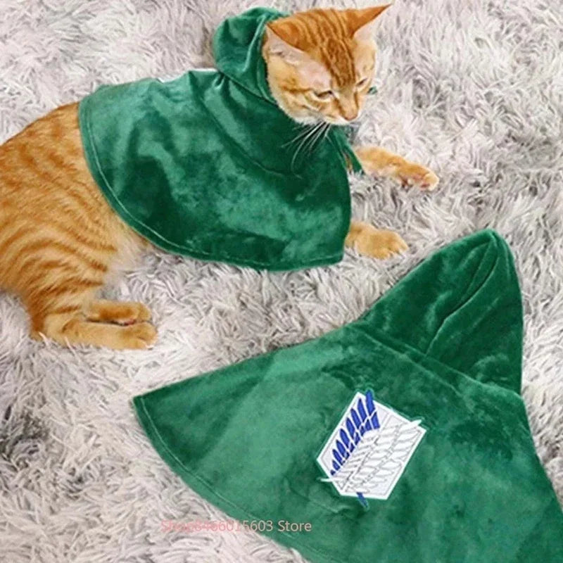 Survey Corps Pet Cape — Attack on Titan Anime Cosplay for Dogs & Cats