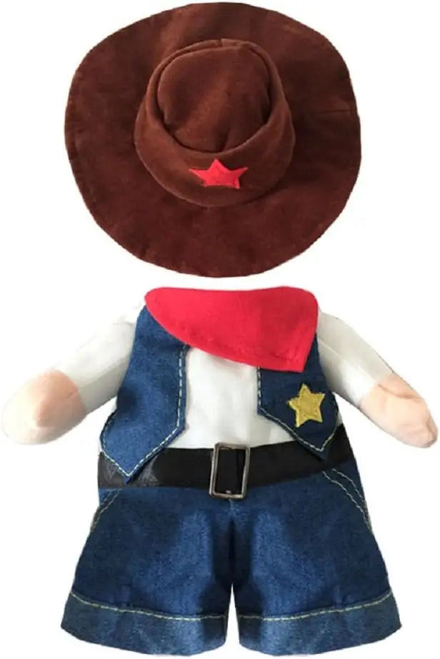 Cowboy Rider Pet Costume - Funny Halloween Outfit for Cats & Dogs