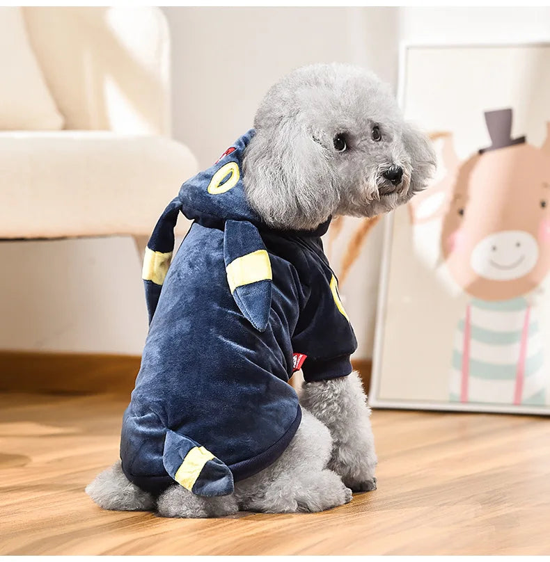 Eevee Pokémon Pet Costume - Kawaii Cosplay Hoodie for Dogs & Cats