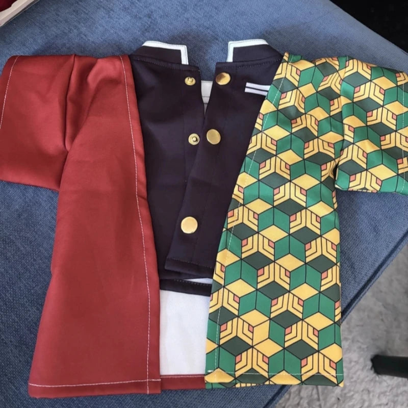 Zenitsu Agatsuma pet cosplay costume — back view
