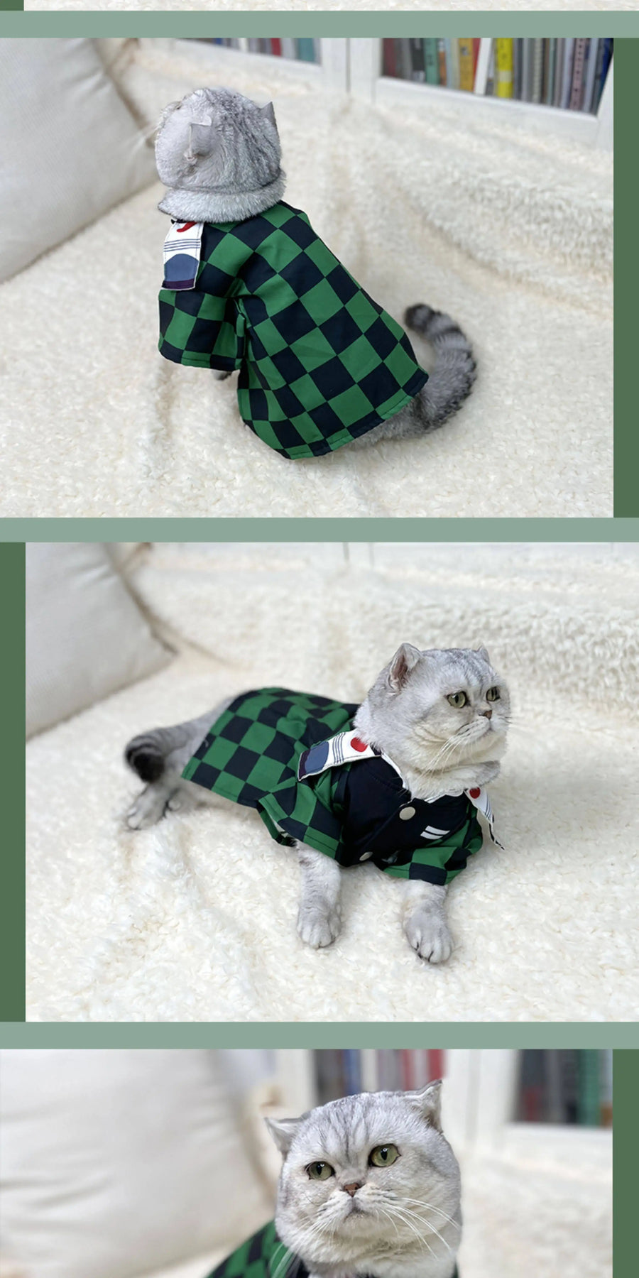 Demon Slayer Zenitsu Pet Clothing Anime Peripheral Kawaii Cats Dog Costumes Halloween Pets Cosplay Spring Summer Clothing Decor