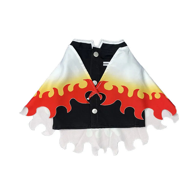 Demon Slayer Zenitsu Pet Clothing Anime Peripheral Kawaii Cats Dog Costumes Halloween Pets Cosplay Spring Summer Clothing Decor