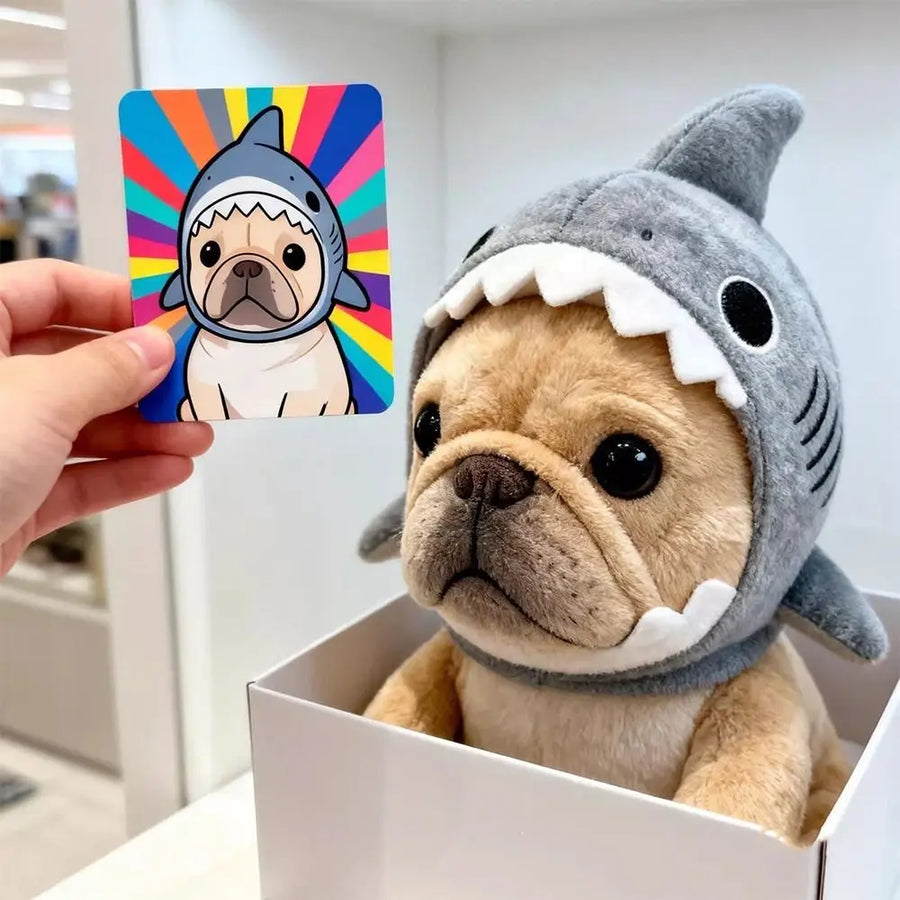 Shark Cat Hat - Funny Adjustable Cosplay Headdress for Cats & Puppies