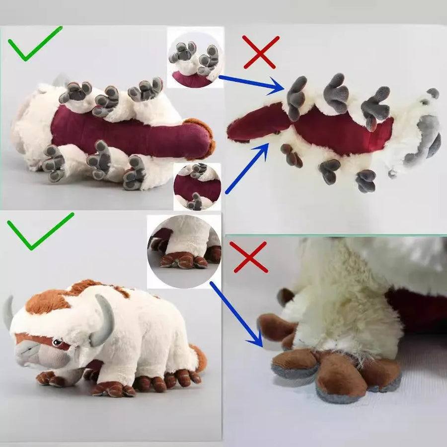 Avatar The Last Airbender Appa Plush - Soft Stuffed Sky Bison Toy