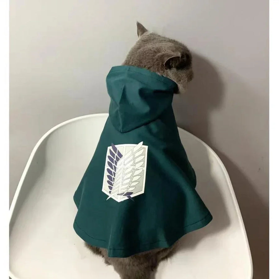Survey Corps Pet Cape — Attack on Titan Anime Cosplay for Dogs & Cats