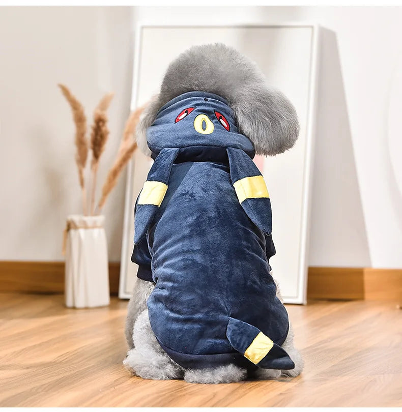 Eevee Pokémon Pet Costume - Kawaii Cosplay Hoodie for Dogs & Cats