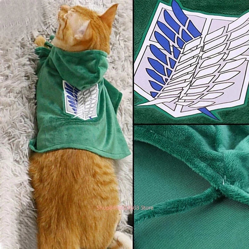 Survey Corps Pet Cape — Attack on Titan Anime Cosplay for Dogs & Cats