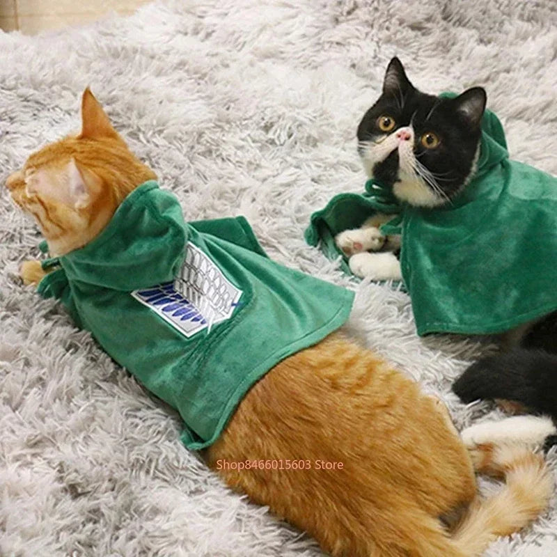 Survey Corps Pet Cape — Attack on Titan Anime Cosplay for Dogs & Cats