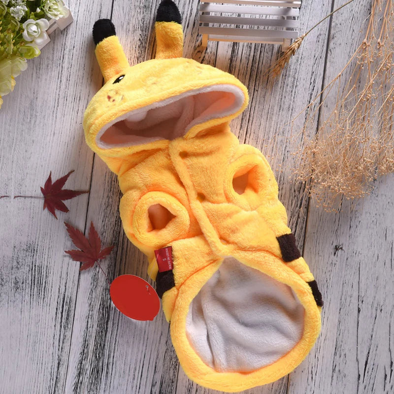 Flannel Winter Pet Hoodie - Big & Small Dogs, Cats & Puppies