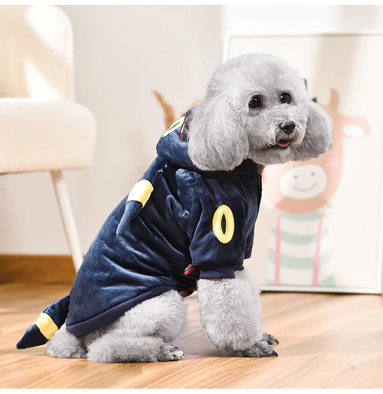 Eevee Pokémon Pet Costume - Kawaii Cosplay Hoodie for Dogs & Cats