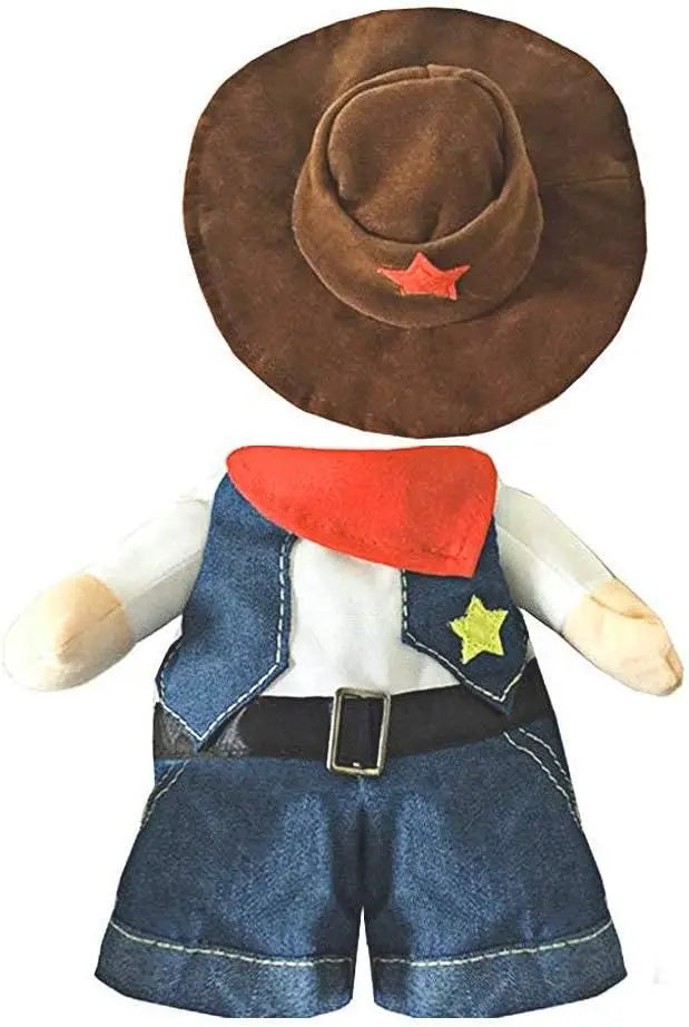 Cowboy Rider Pet Costume - Funny Halloween Outfit for Cats & Dogs