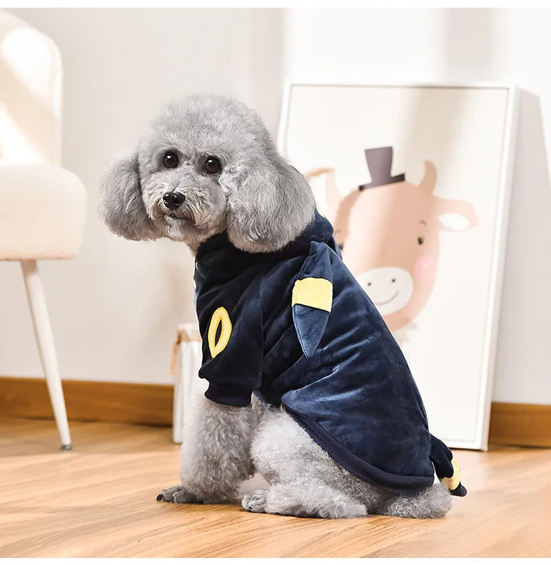 Eevee Pokémon Pet Costume - Kawaii Cosplay Hoodie for Dogs & Cats