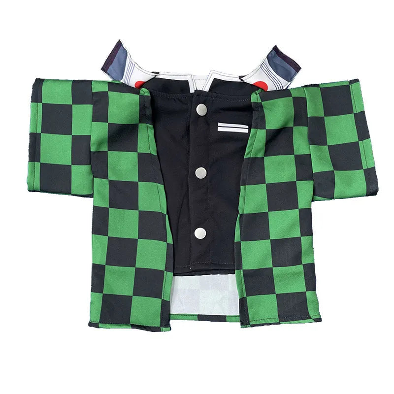 Demon Slayer Zenitsu Pet Clothing Anime Peripheral Kawaii Cats Dog Costumes Halloween Pets Cosplay Spring Summer Clothing Decor